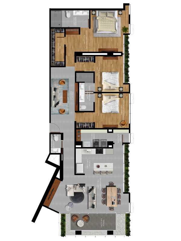176m2 - 3 habitaciones, 3.5 baños, 2 parqueos + Bodega